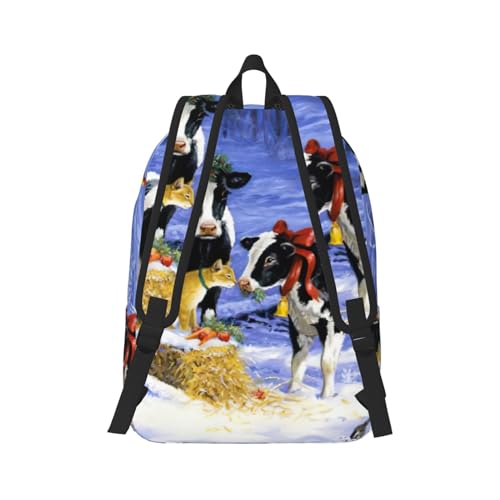Sac à dos d'infirmière PC portable EdWal motif vache Noël neige - 3