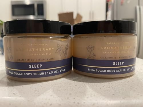 2 Aromatherapy Sleep Chamomile Bergamot Sugar Scrub bath body 12.5oz