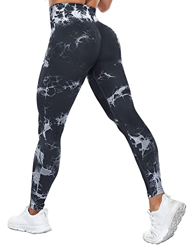 Yaavii Scrunch Butt Leggings Damen High Waist Push Up Booty Hose für Yoga...