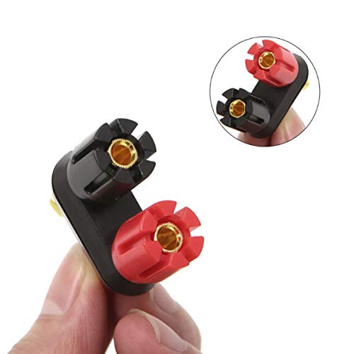 Pack de 2 conectores banana hembra 4mm para altavoz miniatura 3