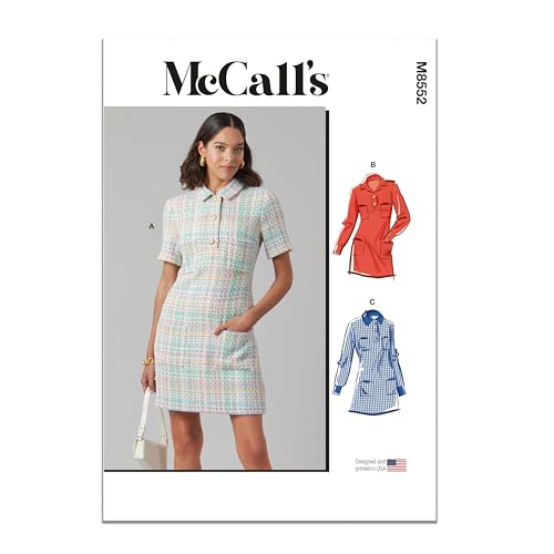 McCall's M8552K5 Misses' Lined and Fitted Shift Dress Sewing Pattern