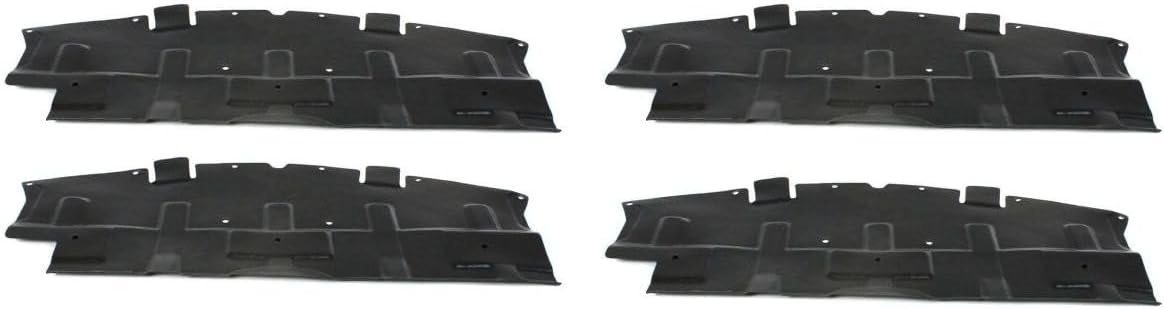 Engine Splash Shield 4 Pieces Under Cover Front Side for Mazda for 6 2009-2013