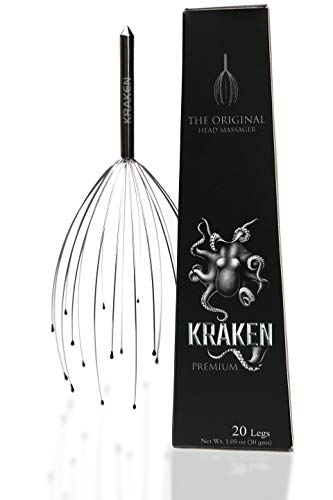 Kraken Scalp Massager, Premium Handheld Head Massage Scratcher, Original Tingler for Hair Stimulation, Deep Relaxation and Stress Relief, Gift Ideas