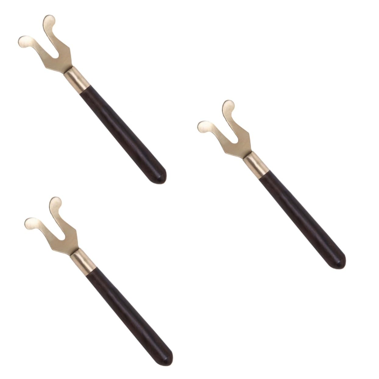 VINTORKY 3pcs Creative Tea Cup Clip Handle Iron Clamp for Teacup -scald Tool for Tea Ceremony for Kitchen Utensils and Easy to Use
