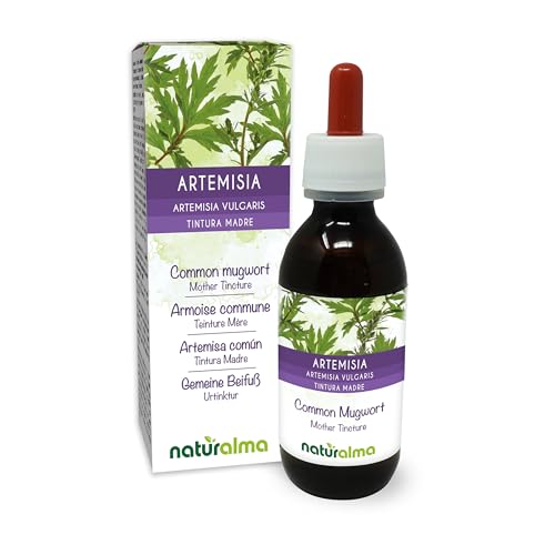 Artemisa común (Artemisia vulgaris) hierba con flores Tintura Madre sin alcohol Naturalma | Extracto líquido gotas 100 ml | Complemento alimenticio | Vegano