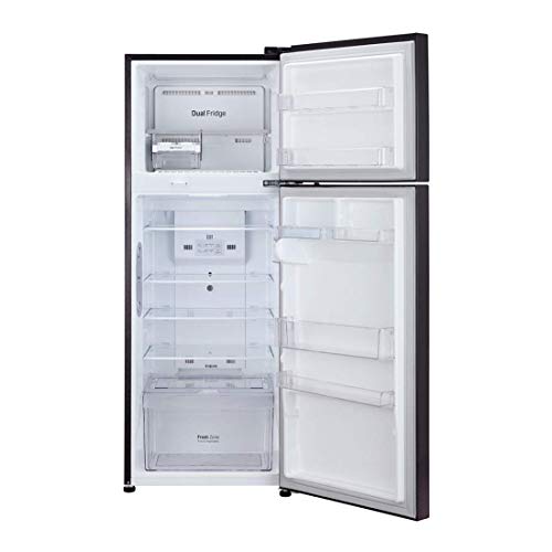 Image of LG 284 L 2 Star Inverter Linear Frost-Free Double-Door Refrigerator (GL-T302RPGU, Purple Glow, Convertible)