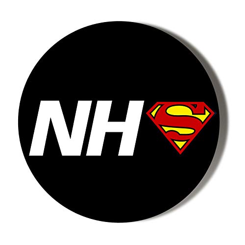 NHS - SUPERMAN LOGO - BLACK BACKGROUND - 77mm HAND HELD MIRROR