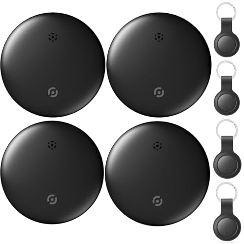 OUNEYTO (4個セット) エアタグ apple 紛失防止タグ 超薄型 gps タグ Appleの「探す」に対応(iOS端末のみ)スマートタグ 紛失防止タグ gps 小型 バレない 車両追跡/盗難対策/財布忘れ物防止 タグ 追跡タグ 超軽量 高齢者に良