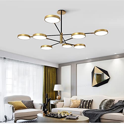 Ventilateur de plafond moderne avec lampe LED réglable pour salon - 2