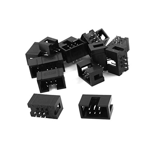 uxcell 15 Piezas Pin Header IDC 2x3 Pines 2.54mm miniatura 1
