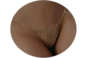 Rhinestone Thong Panties Bridal Crystal Body Chains Crystal Waist G-String
