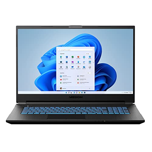 MEDION ERAZER Defender E15 43,9 cm (17,3 Zoll 144Hz) Full HD Gaming Notebook (AMD Ryzen 5 5600H, 16GB DDR4 RAM, 1 TB PCIe SSD, NVIDIA GeForce RTX 3050 Ti 4GB GDDR6, RGB Backlit Keyboard, Win 11 Home)