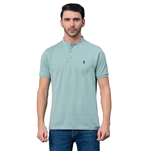 Image of Red Tape Henley Neck T-Shirt for Men | Comfortable & Breathable