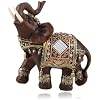 Large Wood Grain Elephant Statue, Feng Shui Decor for Wealth and Luck, Elegant Home Figurine for Living Room Office
