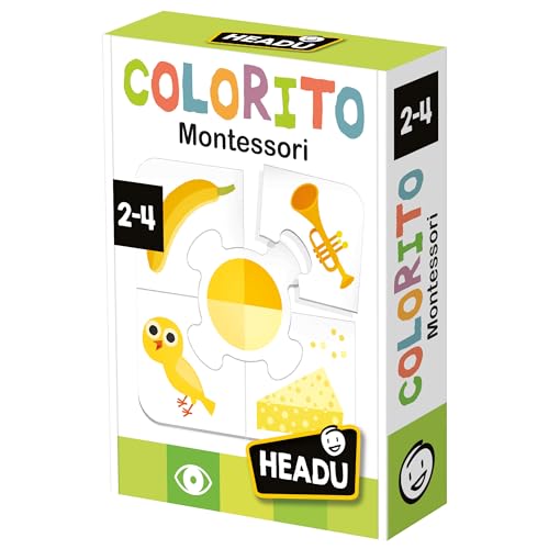 Headu - Colorito | Puzzle 2 anos 30 peças | Jogos educativos para crianças 2 anos a 4, puzzle para crianças | presente para criança | jogos infantis