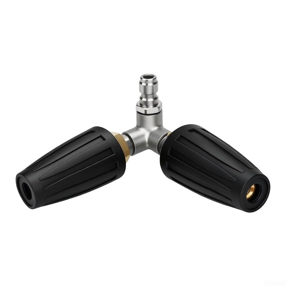 Boquilla giratoria turbo para eliminar óxido difícil con doble pulverización y conexión 1/4