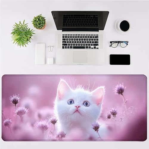 Tapis de souris imperméable rose 1500x800mm avec base caoutchouc antidérapant - 3