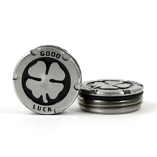 19th Hole Custom Shop Deluxe Tour Style Weights for Scotty Cameron Putters, Lucky Clover, Black (10)