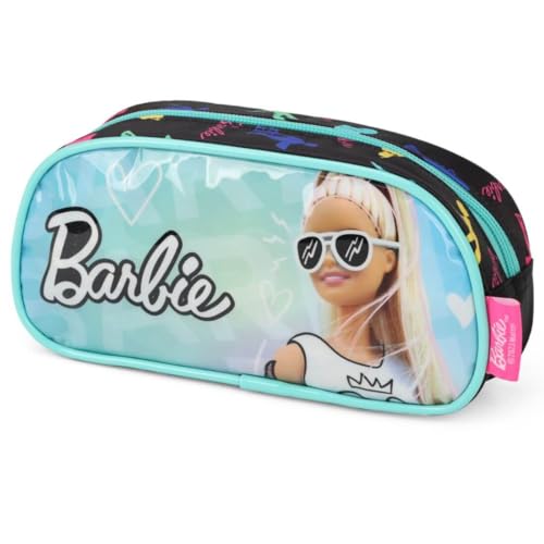 Mochila Infantil Rodinhas Barbie Com Lancheira e Estojo Verde