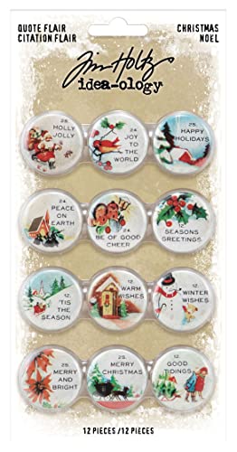 Tim Holtz - Advantus Christmas Quote Flair IDEA-OLO