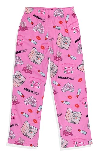 Mean Girls Girls' On Wednesdays We Wear Pink Sleep Tossed Print Pajama Pants3