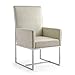 Manhattan Comfort Element Mid Century Modern Velvet Upholstered Dining Armchair, Champagne