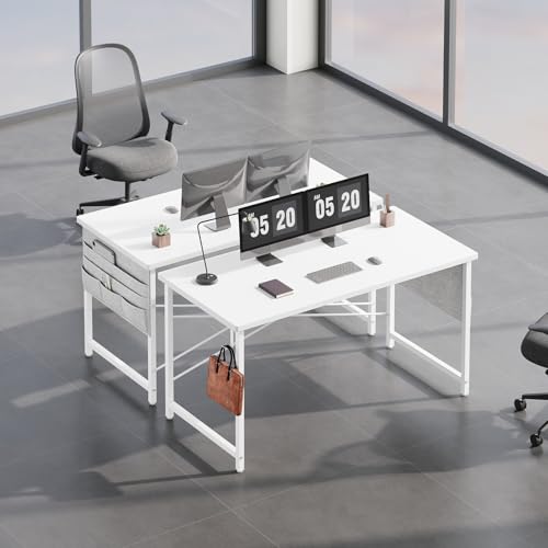 YeTom PCデスク 幅120×奥行55cm 白