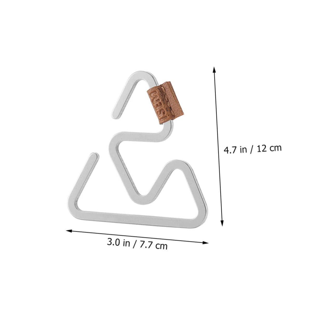 BESPORTBLE 2 Pack S-Shaped Stainless Steel Hangers Hanging Clips for Backpack Safety Mountaineering Hooks Outdoor Climbing Gear