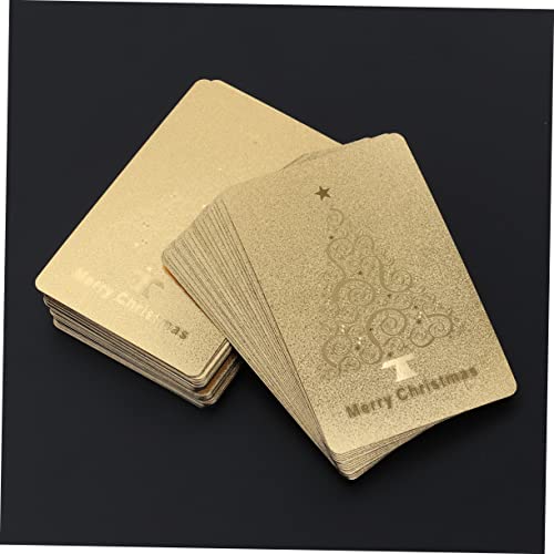 ABOOFAN Gold Folien Pokerkarten Professionell Langlebig Mit Ausgezeichnetem Griff Für Weihnachtsfeier Und Familienspiele Edles Kartendeck in Glänzendem Gold Für Sammler Und Geschenk – Bild 7