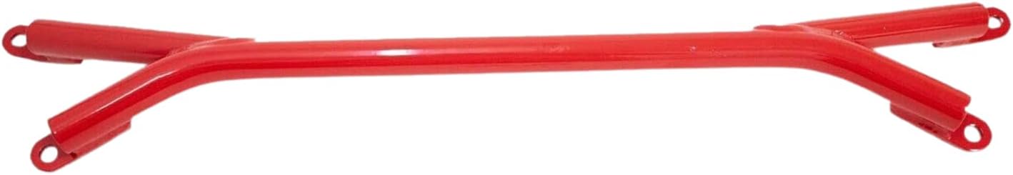 Aluminum Red Front Brace Bar | Aesthetic Design strut brace | Improve Handling | Automotive Exterior Accessories | High Performance front bar | Compatible with Subaru WRX & STI