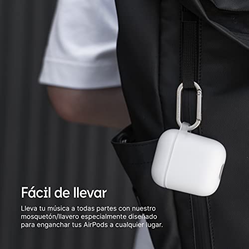 Funda AirPods Pro 2 protectora transparente compatible carga inalámbrica 6