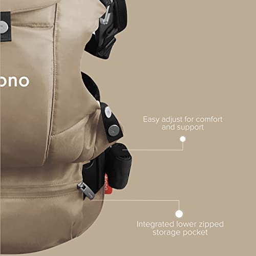 Diono Carus Complete, 4-in-1 kinder- en babydraagsysteem met afneembare rugzak, zand - Image 6