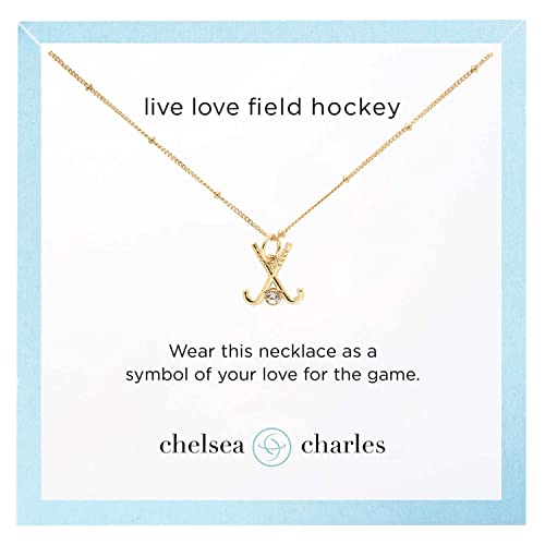 Chelsea Charles Field Hockey Charm Necklace