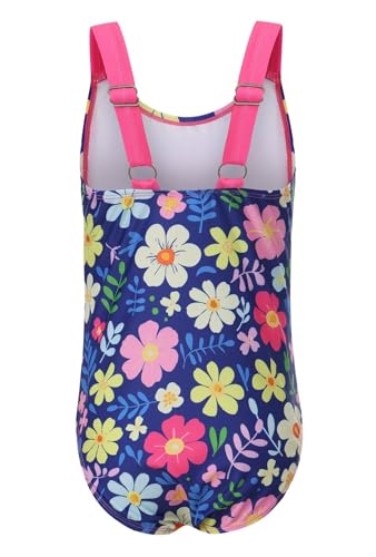 Image of Girls One Piece Swimsuits Tie Dye Bathing Suit for Girls Hawaiian Swimwear 3-16 Years