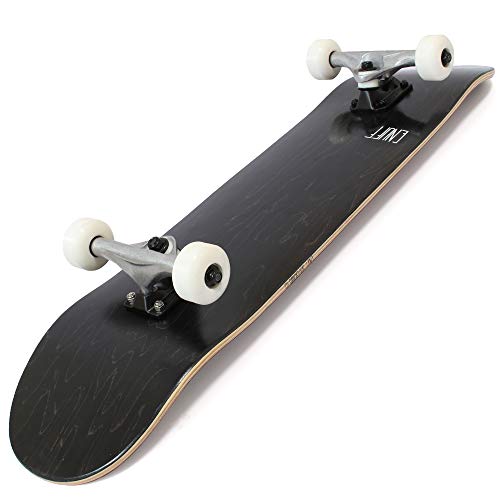 Enuff スケートボード 32インチ 【世界ランカーも使用】 コンプリート スケボー 初心者～競技者まで ソフトウィール装着 組上済 完成品 英国ブランド ENU3510 Black 85A［国内正規品／日本語説明書／メーカー保証付き］ LOGO STAIN ブラック SOFT