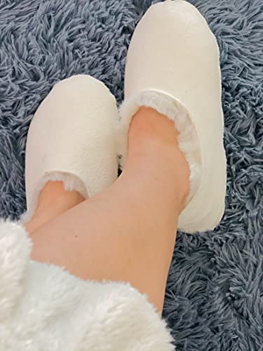 Genuine Sheepskin Women Slippers, 100% Shearling Soft Bottom Socks for Women Indoor Warm Fuzzy Wool Slippers3