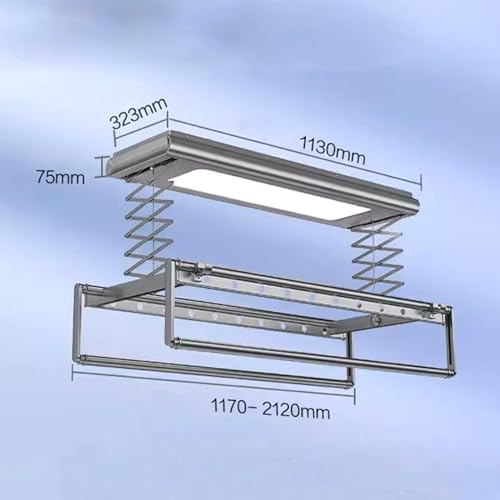 Ceiling Mounted Clothes Drying Rack Electric Clothes Hanger Lifting Home Indoor Balcony Remote Control Automatic Telescopic Drying Rack Ceiling Clothesline