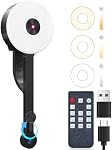 POHO 4K Webcam avec lumière, Webcam pour PC, Une focalisation sans sens, Ultra HD 4k/30FPS,Webcam pour Ordinateur portable, Web Cam pour Zoom, Skype, YouTube & Courroie (Noir)