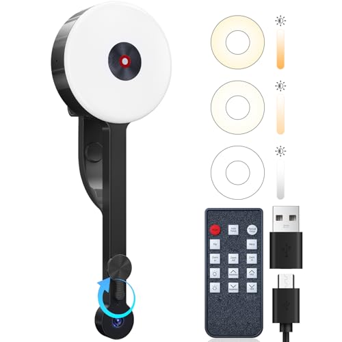 POHO 4K Webcam with Light, Webcam for PC, Sensorless Focus, Ultra HD 4k/30FPS,Webcam for Laptop, Web Cam for Zoom, Skype, YouTube & Streaming (Black)