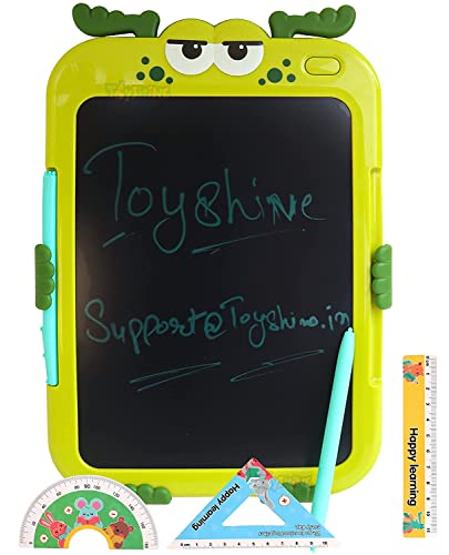 Toyshine 8.8 Inch LCD Writing Tablet Portable EWriter Electronic Handwriting Drawing Board Graphics Tablet Portable Doodle Drawing Pad with Stylus Pen for Kids Early Education Gift- Green Toyshine 8.8 Inch LCD Writing Tablet Portable EWriter Electronic Handwriting Drawing Board Graphics Tablet Portable Doodle Drawing Pad with Stylus Pen for Kids Early Education Gift- Green