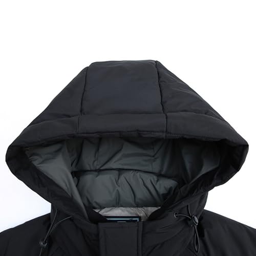 Parka gruesa de hombre para combatir el frío extremo y el viento invernal 5