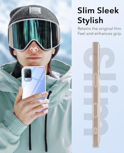 Image of Jkobi Lifetime Anti-Yellow Clear Back Case Cover for Vivo V21 | Vivo V21 5G (Sleek Hard Crystal | Shockproof and Camera Protection)