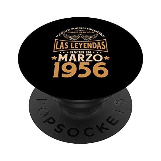 Cumpleaños Hombre Regalos Las Leyendas Marzo 1956 PopSockets PopGrip Intercambiable