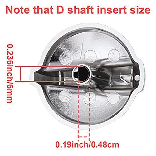 Wb03T10325 Knobs Burner Control Knobs Compatible With General Electric Ge Range Cooktop Knob 2691864 Ps3510510 (6 Packs) #TOP2