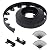 Landscape Edging Kit 33FT 1.5IN Tall, No Dig Garden Edging with 40 Anchoring Spikes, Plastic Garden Edging Border for Landscaping, Black