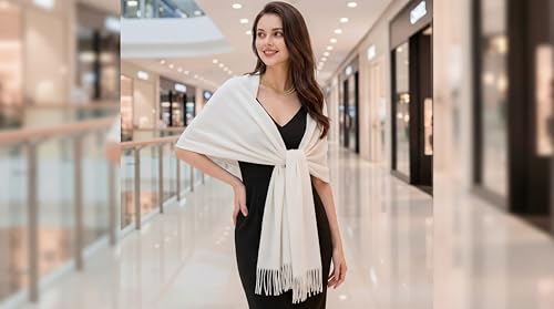 Écharpe en cachemire pour femme idéale pour vos sorties douillettes