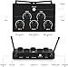Portable Karaoke Microphone Mixer System Set with Dual UHF Wireless Mic, 3.5mm AUX/Optical/Coaxial in Singing Receiver for KTV, Amplifier, Speaker