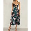 Women-Spaghetti-Strap-Midi-Satin-Dresses-Tie-Front-Backless-Split-Hollow-Dress Fashionme Women Spaghetti Strap Midi Satin Dresses Tie Front Backless Split Summer Casual Floral Hollow Flowy Slip Sundress Wedding Guest Beach Cocktail Graduation Dark Green