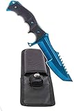 CSGO Huntsman Knife - Blue Steel - Trainer CSGO Knife Skin Counter-Strike Trainingsmesser Übungsmesser Jagdmesser - Bundle - Ariknives
