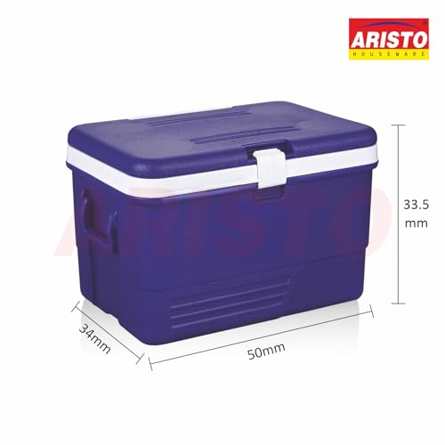 Image of Aristo Insulated Chiller Ice Box | Standard Size for Travel Party Bar Ice Cubes | Cold Drinks | Medical Purpose | 35 Litre, Color May Vary